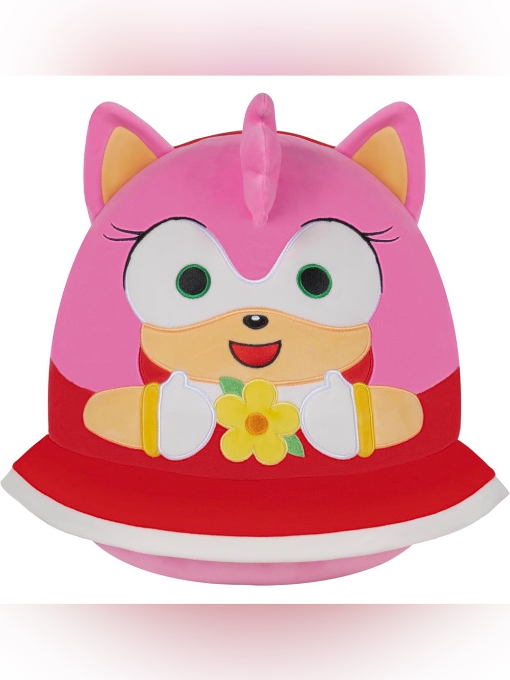 Squishmallows Sonic The Hedgehog Amy Holding A Flower